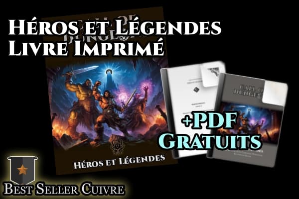 Extension Héros et Légendes, livre imprimé